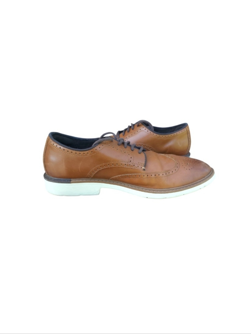Cole Haan Wingtip Go To Oxford British Tan Brown Dress Casual Work Loafer Men 11 - Picture 4 of 11